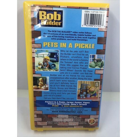 Bob the Builder Pets in a Pickle VHS Video Tape Clamshell Case. Please Read - Picture 4 of 6